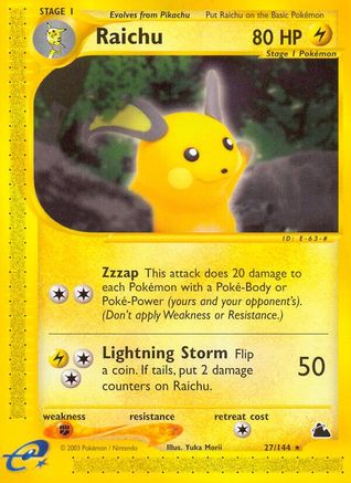 Raichu (27/144) [Skyridge] - Trinity Hobby