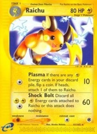 Raichu (61/165) [Expedition: Base Set] - Trinity Hobby