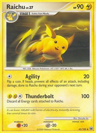 Raichu (45/100) [Diamond & Pearl: Majestic Dawn] - Trinity Hobby