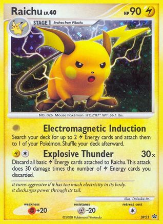 Raichu (DP21) [Diamond & Pearl: Black Star Promos] - Trinity Hobby