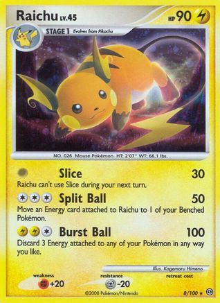 Raichu (8/100) [Diamond & Pearl: Stormfront] - Trinity Hobby