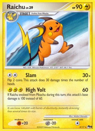 Raichu (3/17) [POP Series 9] - Trinity Hobby