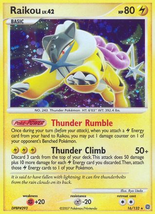 Raikou (16/132) [Diamond & Pearl: Secret Wonders] - Trinity Hobby