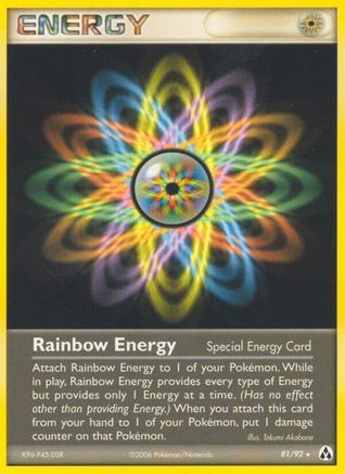 Rainbow Energy (81/92) (Stamped) [EX: Legend Maker] - Trinity Hobby