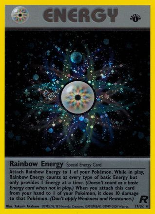 Rainbow Energy (17/82) [Team Rocket 1st Edition] - Trinity Hobby