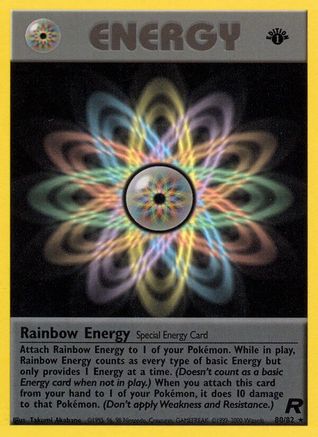 Rainbow Energy (80/82) [Team Rocket Unlimited] - Trinity Hobby