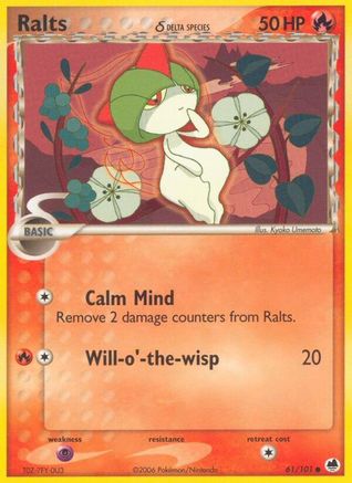 Ralts (61/101) (Delta Species) [EX: Dragon Frontiers] - Trinity Hobby