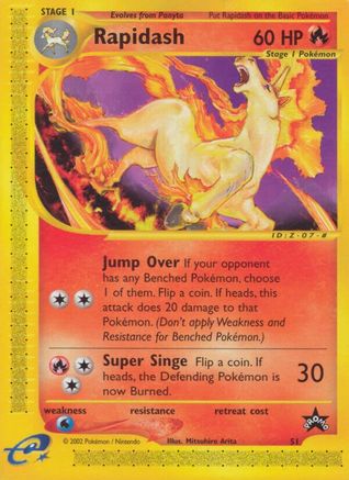 Rapidash (51) [Wizards of the Coast: Black Star Promos] - Trinity Hobby