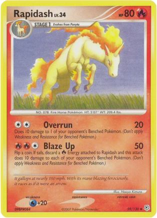 Rapidash (59/130) [Diamond & Pearl: Base Set] - Trinity Hobby