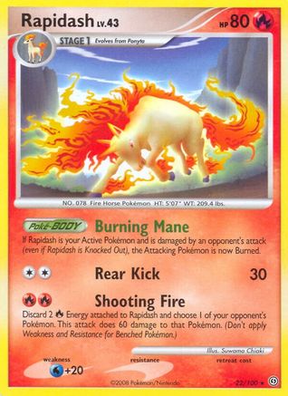 Rapidash (22/100) [Diamond & Pearl: Stormfront] - Trinity Hobby