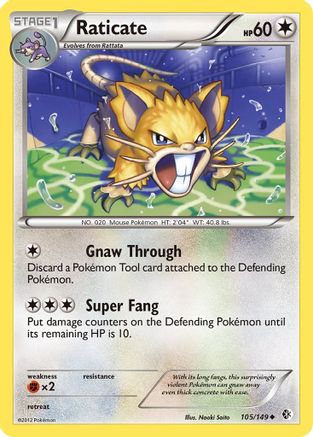 Raticate (105/149) [Black & White: Boundaries Crossed] - Trinity Hobby