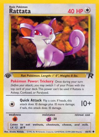 Rattata (66/82) [Team Rocket 1st Edition] - Trinity Hobby