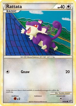 Rattata (64/90) [HeartGold & SoulSilver: Undaunted] - Trinity Hobby