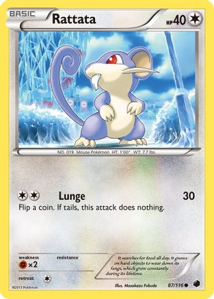Rattata (87/116) [Black & White: Plasma Freeze] - Trinity Hobby