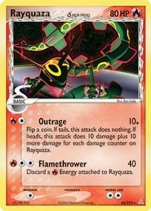 Rayquaza (26/110) (Delta Species) [EX: Holon Phantoms] - Trinity Hobby