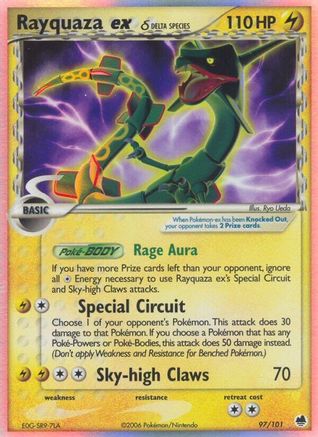 Rayquaza ex (97/101) (Delta Species) [EX: Dragon Frontiers] - Trinity Hobby