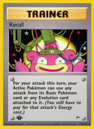 Recall (116/132) [Gym Heroes 1st Edition] - Trinity Hobby