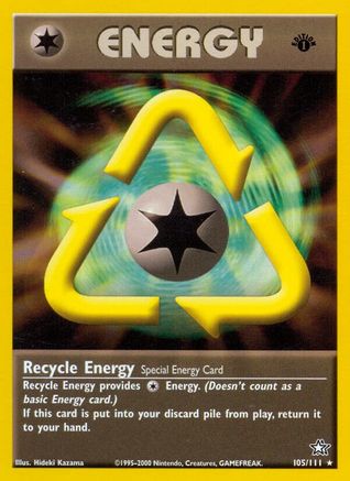 Recycle Energy (105/111) [Neo Genesis 1st Edition] - Trinity Hobby