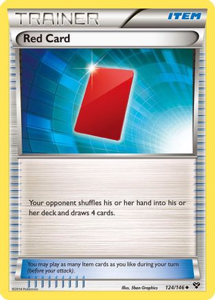 Red Card (124/146) [XY: Base Set] - Trinity Hobby