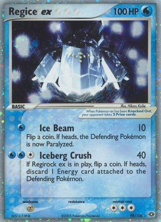 Regice ex (98/106) [EX: Emerald] - Trinity Hobby