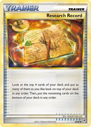 Research Record (84/95) [HeartGold & SoulSilver: Call of Legends] - Trinity Hobby