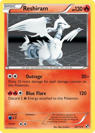 Reshiram (26/114) [Black & White: Base Set] - Trinity Hobby