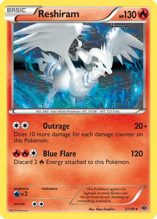 Reshiram (21/99) [Black & White: Next Destinies] - Trinity Hobby