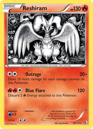 Reshiram (28/113) [Black & White: Legendary Treasures] - Trinity Hobby