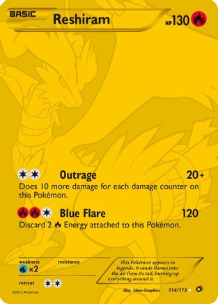 Reshiram (114/113) [Black & White: Legendary Treasures] - Trinity Hobby