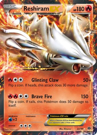 Reshiram EX (22/99) [Black & White: Next Destinies] - Trinity Hobby