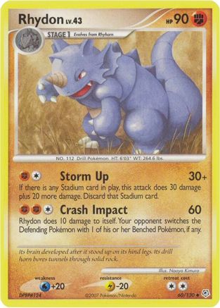 Rhydon (60/130) [Diamond & Pearl: Base Set] - Trinity Hobby