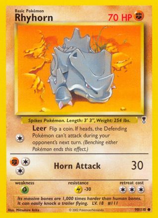 Rhyhorn (90/110) [Legendary Collection] - Trinity Hobby