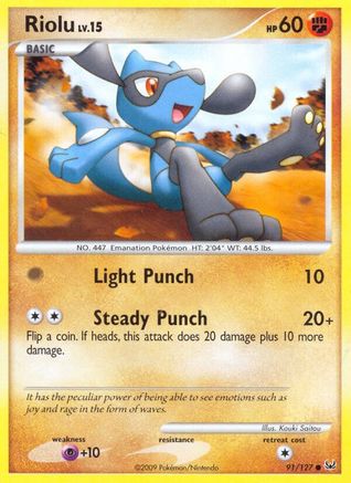 Riolu (91/127) [Platinum: Base Set] - Trinity Hobby