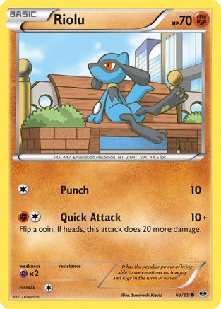 Riolu (63/99) [Black & White: Next Destinies] - Trinity Hobby