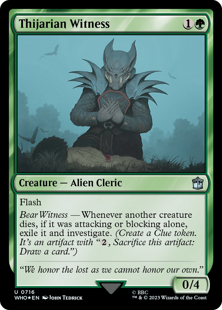Thijarian Witness (Surge Foil) [Doctor Who] - Trinity Hobby