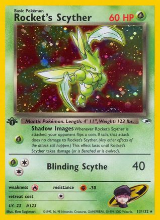 Rocket's Scyther (13/132) [Gym Heroes 1st Edition] - Trinity Hobby