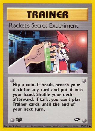 Rocket's Secret Experiment (120/132) [Gym Challenge 1st Edition] - Trinity Hobby
