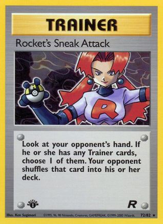 Rocket's Sneak Attack (72/82) [Team Rocket 1st Edition] - Trinity Hobby