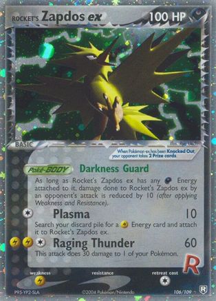 Rocket's Zapdos ex (106/109) [EX: Team Rocket Returns] - Trinity Hobby