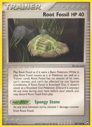Root Fossil (86/108) (Stamped) [EX: Power Keepers] - Trinity Hobby