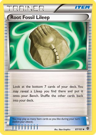Root Fossil Lileep (87/101) [Black & White: Plasma Blast] - Trinity Hobby