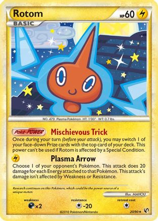 Rotom (20/90) [HeartGold & SoulSilver: Undaunted] - Trinity Hobby