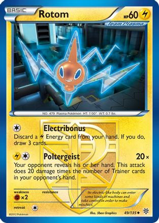 Rotom (49/135) [Black & White: Plasma Storm] - Trinity Hobby