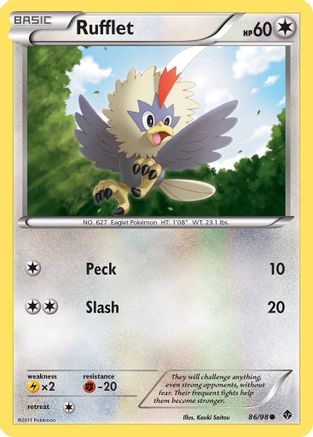 Rufflet (86/98) [Black & White: Emerging Powers] - Trinity Hobby