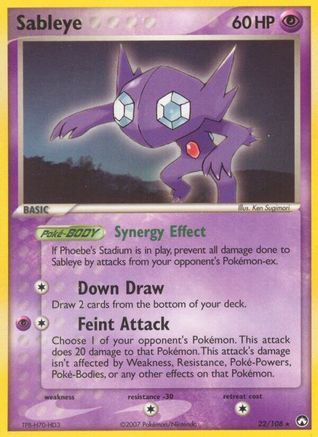 Sableye (22/108) (Stamped) [EX: Power Keepers] - Trinity Hobby