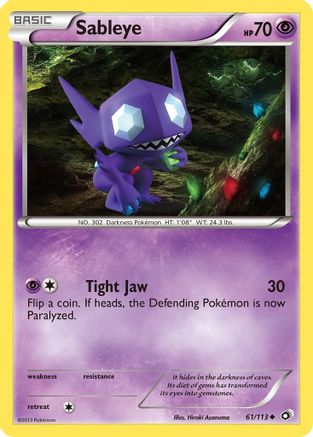 Sableye (61/113) [Black & White: Legendary Treasures] - Trinity Hobby