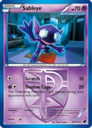 Sableye (49/116) [Black & White: Plasma Freeze] - Trinity Hobby