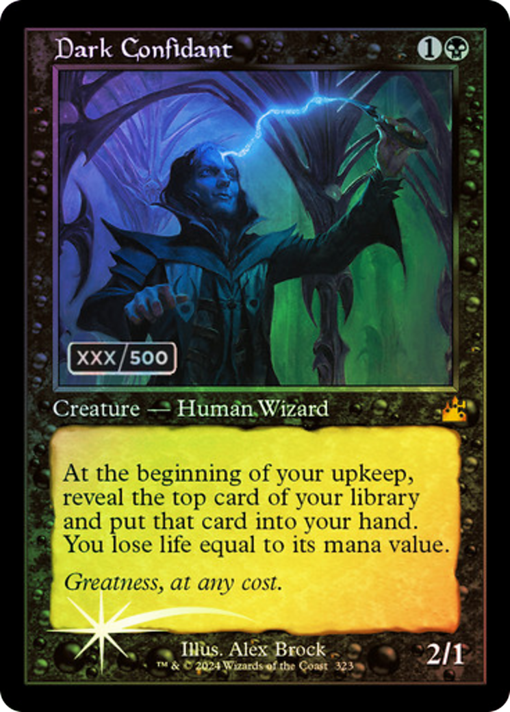 Dark Confidant (Retro) (Serialized) [Ravnica Remastered] - Trinity Hobby