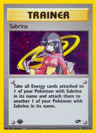 Sabrina (20/132) [Gym Challenge 1st Edition] - Trinity Hobby