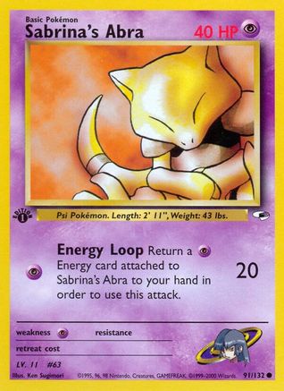 Sabrina's Abra (91/132) [Gym Heroes Unlimited] - Trinity Hobby